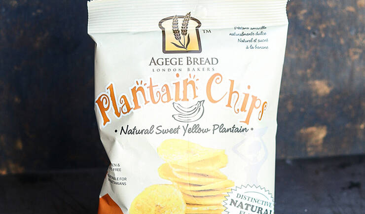 Agege plantain chips (sweet yellow plantain)